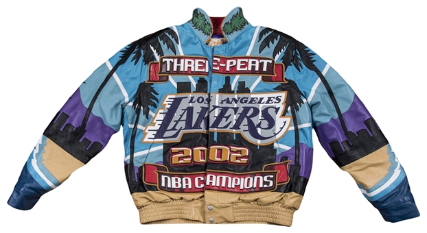 2002 Los Angeles Lakers NBA Champions 3Peat Custom Jeff Hamilton Jacket